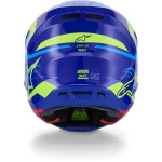 Alpinestars S-M7 Deed MX Helmet Blue/Yellow
