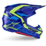 Alpinestars S-M7 Deed MX Helmet Blue/Yellow