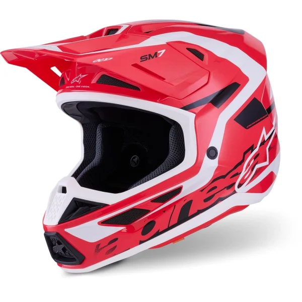 Alpinestars S-M7 Deed MX Helmet Red/Black