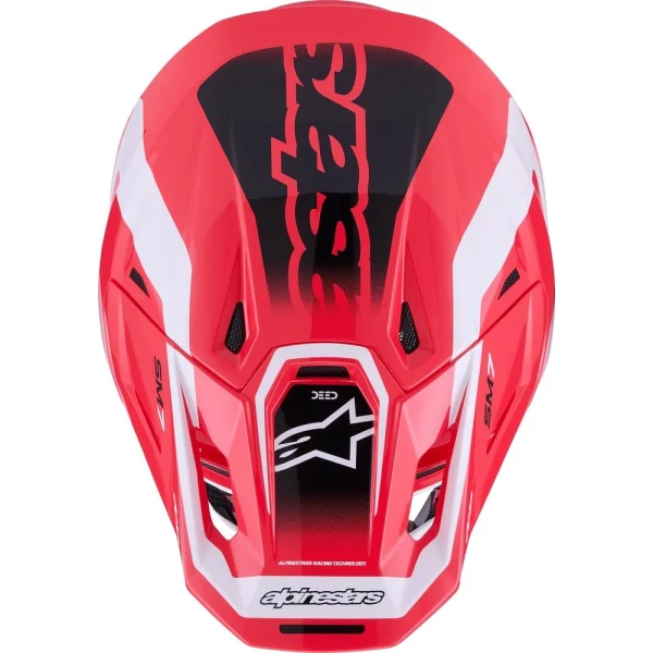 Alpinestars S-M7 Deed MX Helmet Red/Black