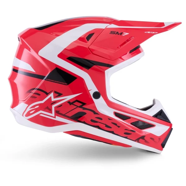 Alpinestars S-M7 Deed MX Helmet Red/Black