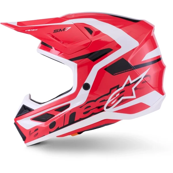 Alpinestars S-M7 Deed MX Helmet Red/Black