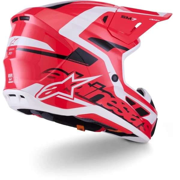 Alpinestars S-M7 Deed MX Helmet Red/Black