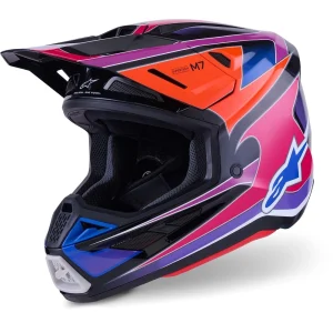 Alpinestars S-M7 Fuse MX Helmet Blue/Purple