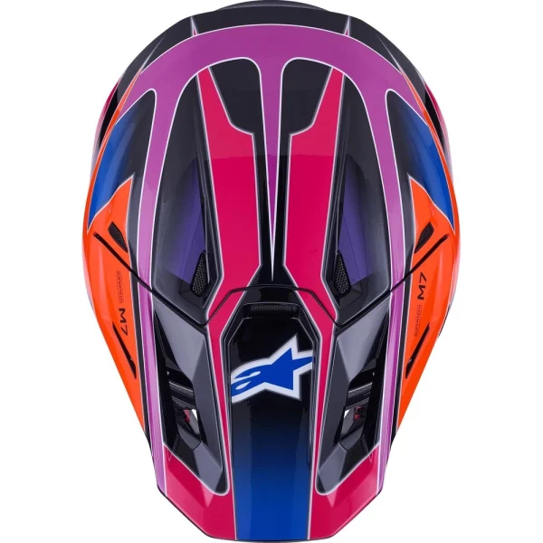 Alpinestars S-M7 Fuse MX Helmet Blue/Purple