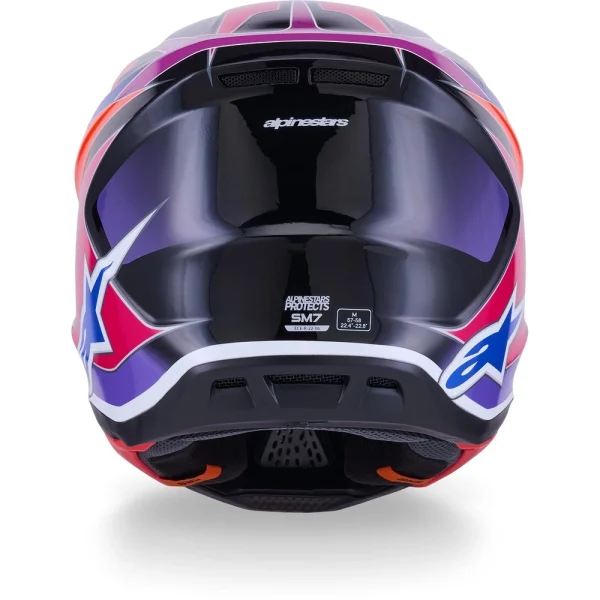 Alpinestars S-M7 Fuse MX Helmet Blue/Purple