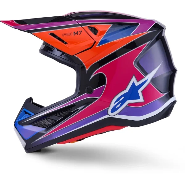 Alpinestars S-M7 Fuse MX Helmet Blue/Purple