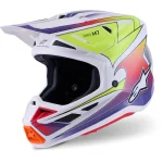 Alpinestars S-M7 Fuse MX Helmet White/Purple
