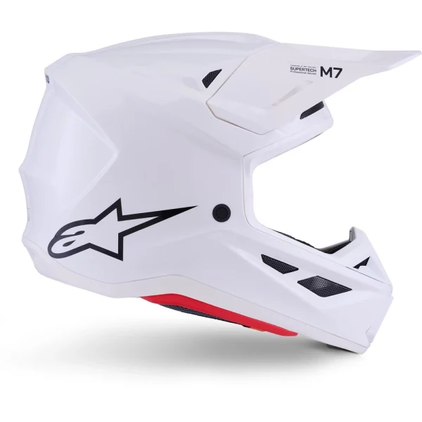 Alpinestars S-M7 MX Helmet White