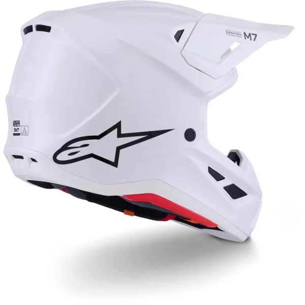Alpinestars S-M7 MX Helmet White