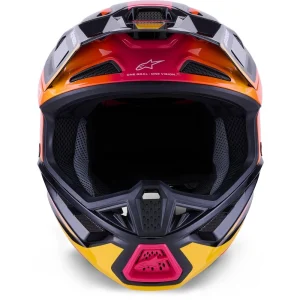 Alpinestars S-M7 Rise MX Helmet Black/Pink, Motoee.com
