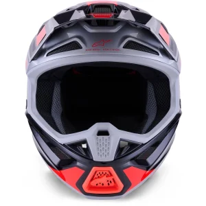Alpinestars S-M7 Rise MX Helmet Black/Silver/Red, Motoee.com