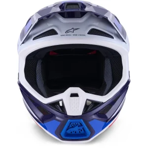Alpinestars S-M7 Rise MX Helmet Blue/White, Motoee.com