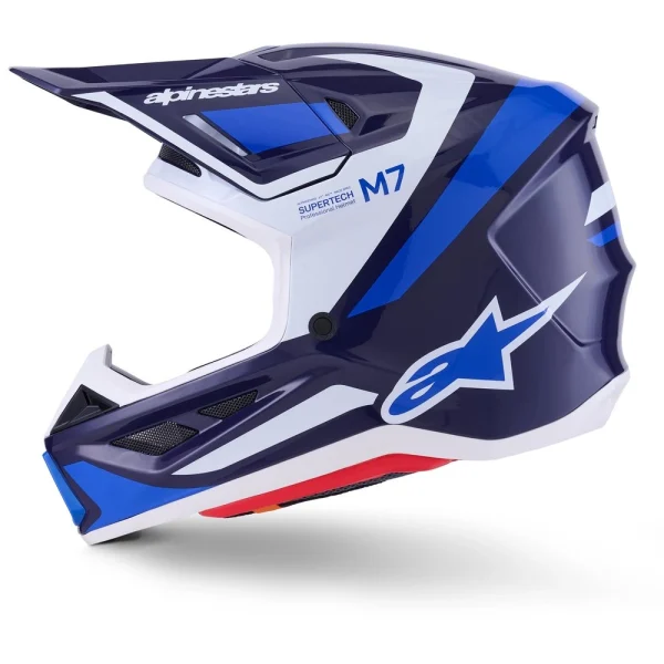 Alpinestars S-M7 Rise MX Helmet Blue/White
