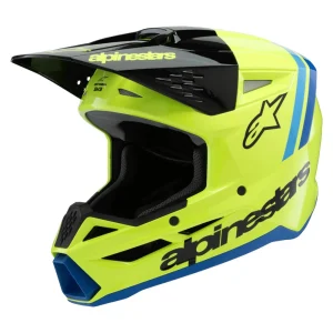Alpinestars SM3 Radium Youth MX Helmet Yellow/Black