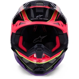 Alpinestars Supertech S-M10 Era 25 MX Helmet Black/Pink/Purple, Motoee.com