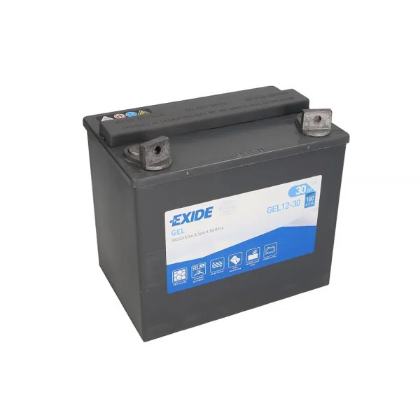 Exide GEL12-30 12V 180A 197x132x186 30Ah L+ Gel Starting Battery