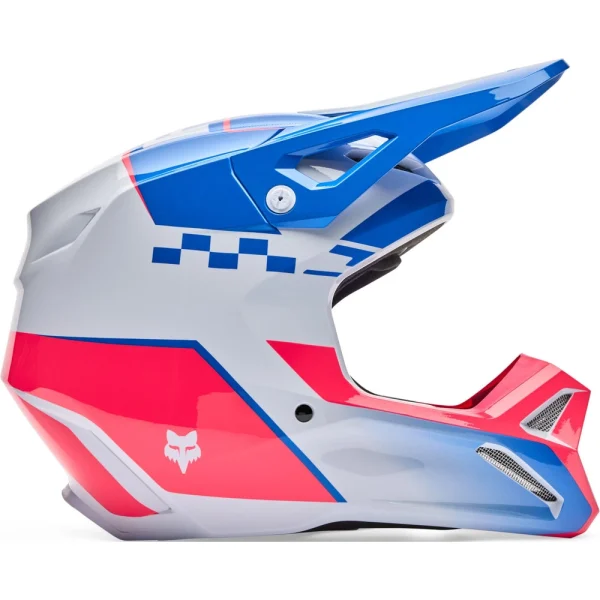 FOX V1 Collect Youth MX Helmet Blue/Pink