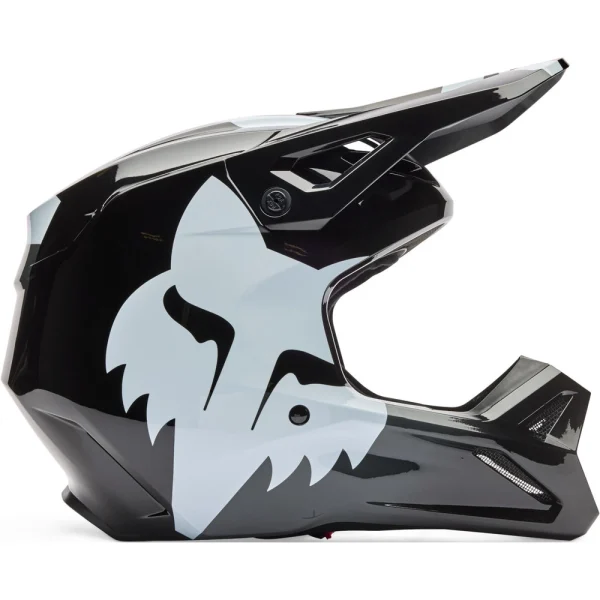 FOX V1 Shield Youth MX Helmet Black
