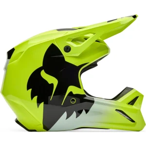 FOX V1 Shield Youth MX Helmet Yellow, Motoee.com