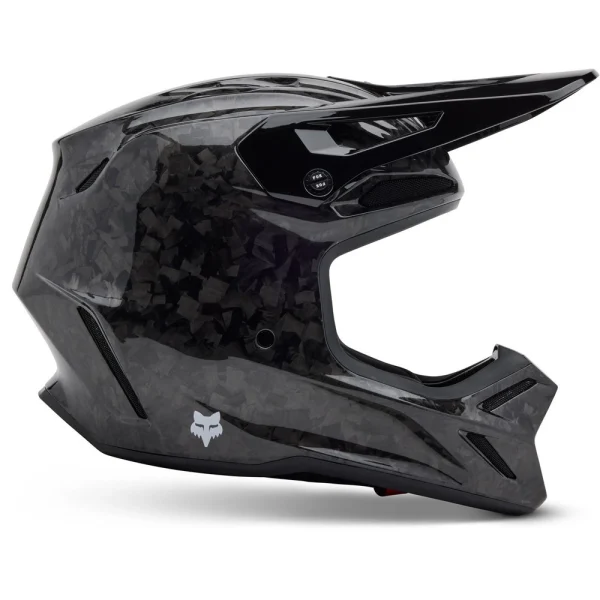 Fox V3 RS Carbon Solid MIPS MX Helmet Black
