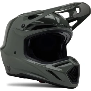 Fox V3 RS Carbon Solid MIPS MX Helmet Grey, Motoee.com