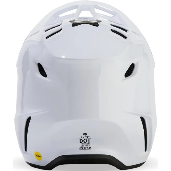 Fox V3 RS Carbon Solid MIPS MX Helmet White
