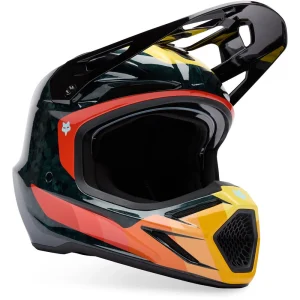 Fox V3 RS Grid MIPS MX Helmet Black/Orange, Motoee.com