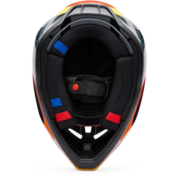 Fox V3 RS Grid MIPS MX Helmet Black/Orange