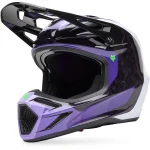 Fox V3 RS Grid MIPS MX Helmet Black/Purple