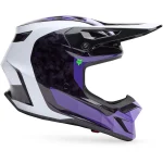 Fox V3 RS Grid MIPS MX Helmet Black/Purple