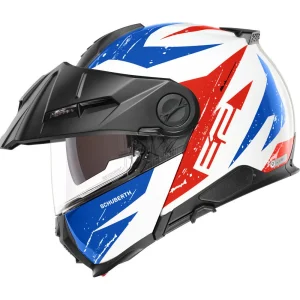 Schuberth E2 Explorer Helmet Blue/Red/White, Motoee.com