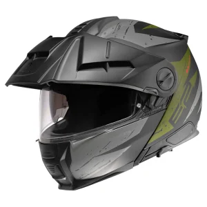 Schuberth E2 Explorer Helmet Matte Black/Green, Motoee.com