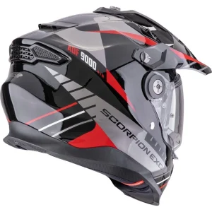 Scorpion ADF-9000 Air Feat MX Helmet Black/Silver/Red, Motoee.com