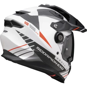 Scorpion ADF-9000 Air Feat MX Helmet Matte White/Black/Red, Motoee.com