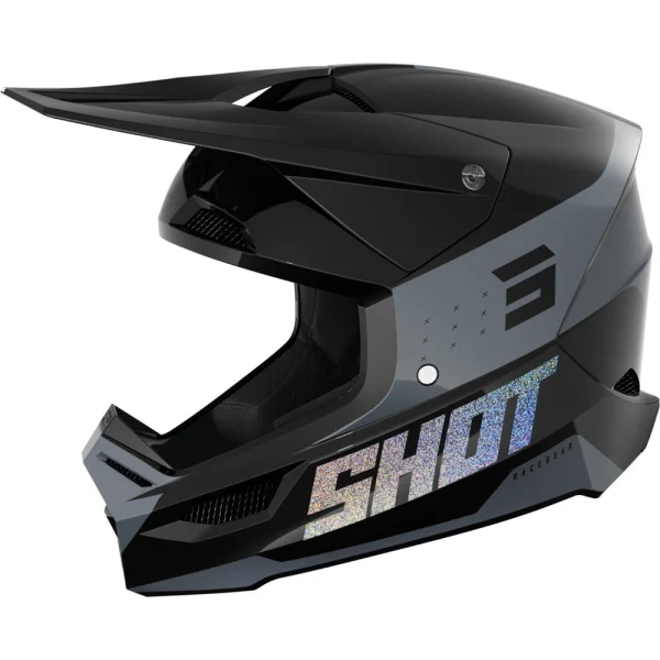 Shot Furious League MX Helmet Black/Grey