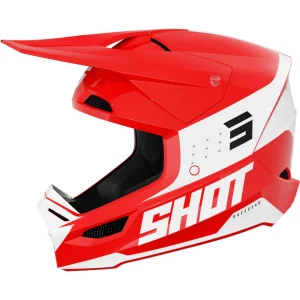 Shot Furious League MX Helmet Red/White
