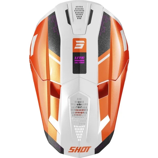 Shot Lite Ultra MX Helmet White/Orange