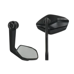 SW-Motech MIR.04.882.10000 Bar End Mirrors for Ducati Monster 937/Yamaha MT-03/Aprilia Tuono 1100 V4