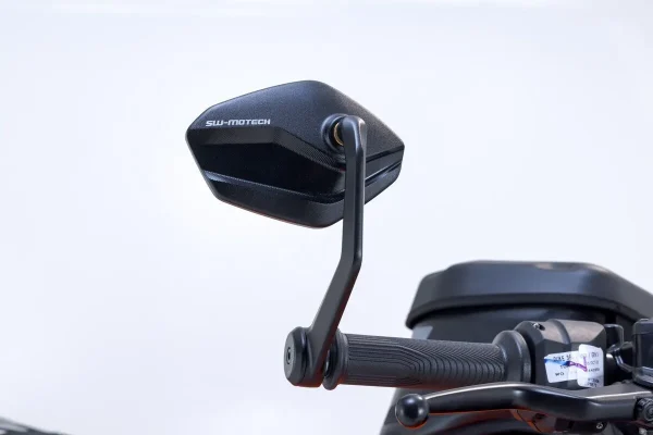 SW-Motech MIR.04.882.10000 Bar End Mirrors for Ducati Monster 937/Yamaha MT-03/Aprilia Tuono 1100 V4