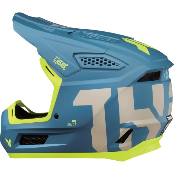 Thor Fleet Forge MX Helmet Blue/Neon Yellow