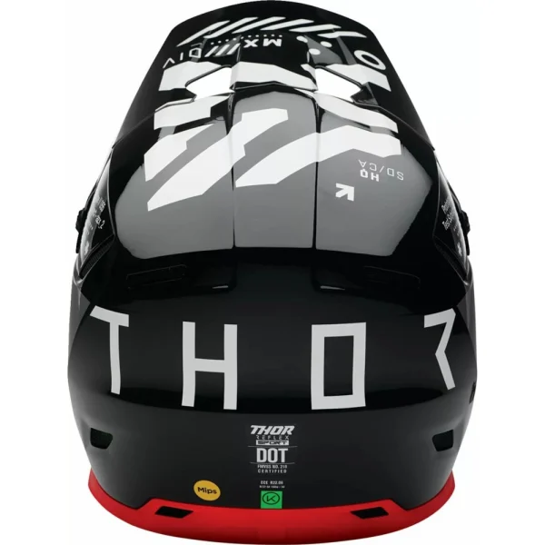 Thor Reflex Strike MX Helmet Black/Grey/Red