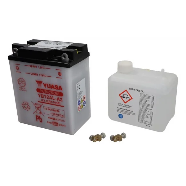 Yuasa YB12AL-A2 12V 150A 134x80x160 12.6Ah R+ Acid Starting Battery