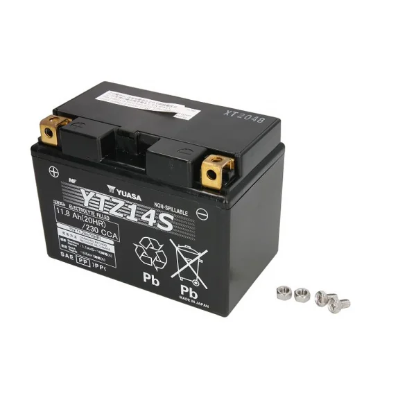 Yuasa YTZ14S 12V 230A 150x87x110 12Ah L+ AGM Starting Battery