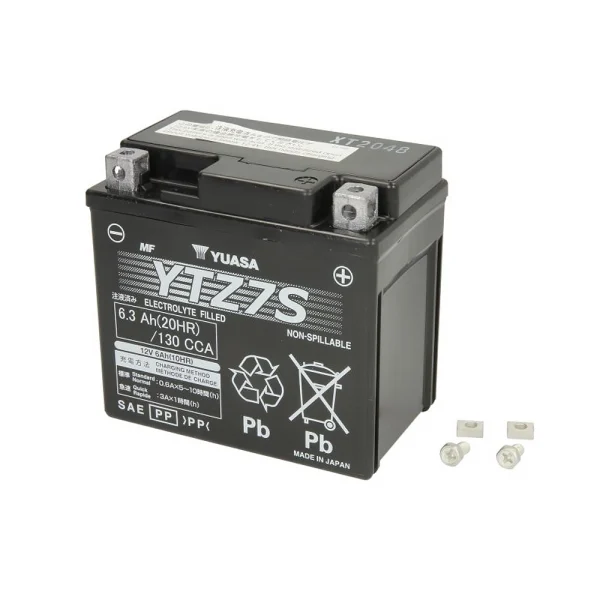 Yuasa YTZ7S 12V 130A 113x70x105 6Ah R+ AGM Starting Battery