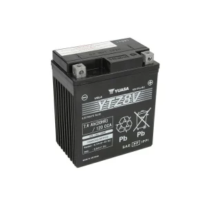 Yuasa YTZ8V 12V 120A 113x70x130 7Ah R+ AGM Starting Battery, Motoee.com