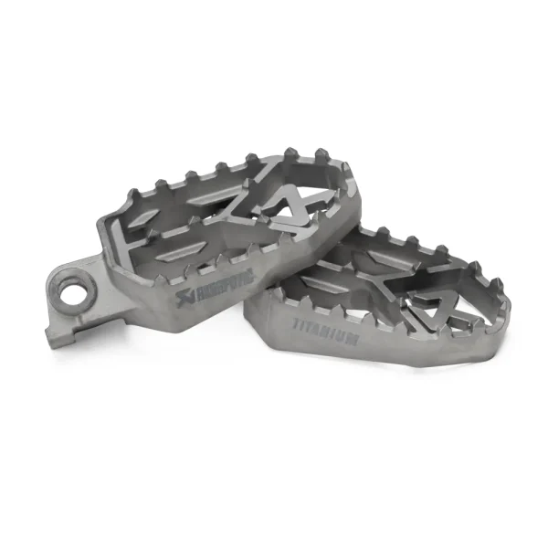 Akrapovic F-KTM12T1 Adventure Foot Peg Set (Titanium) for KTM/GasGas/Husqvarna