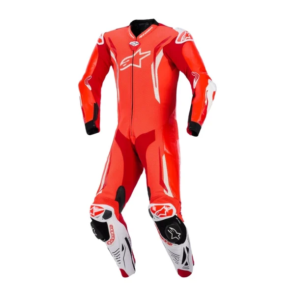 Alpinestars GP Tech V5 Perforated 1-Piece Leather Suit Red/White