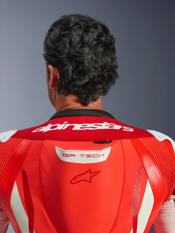 Alpinestars GP Tech V5 Perforated 1-Piece Leather Suit Red/White