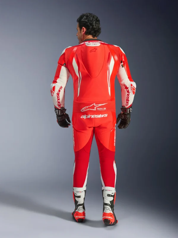 Alpinestars GP Tech V5 Perforated 1-Piece Leather Suit Red/White